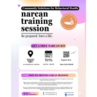 Naloxone (Narcan) Training: How to Respond to a Drug Overdose Presented by Community Solutions for Behavioral Health