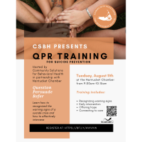 QPR (Suicide Prevention) Training with Community Solutions for Behavioral Health