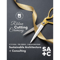 Ribbon Cutting Ceremony with Sustainable Architecture + Consulting