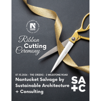 Ribbon Cutting Ceremony with Nantucket Salvage by Sustainable Architecture + Consulting