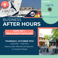 Business After Hours with Cape Air & Triple Eight Distillery
