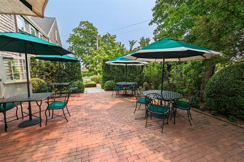 Full made-to-order breakfast on the patio