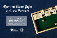 Maritime Game Night: Shut the Box Tournament at Cisco Brewers