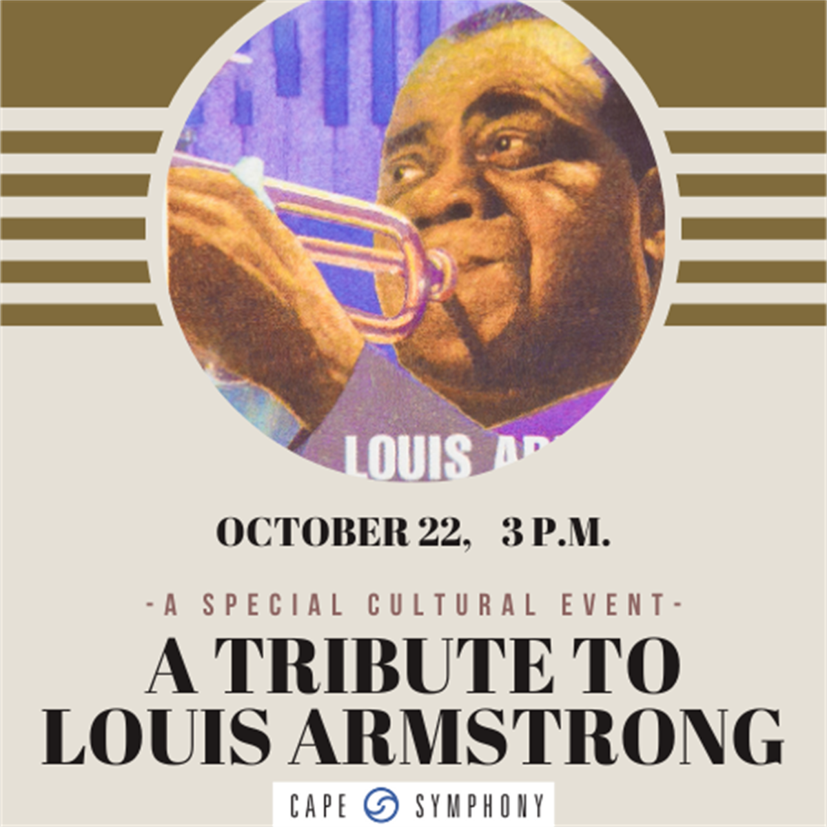 A Concert tribute to Louis Armstrong with the Cape Cod Symphony Oct