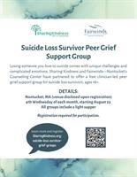 Suicide Loss Survivor Peer Grief Support Group