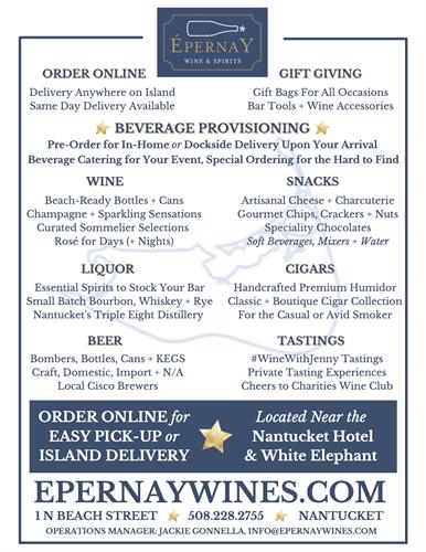 Order Online for Island Delivery or Curbside Pick-Up