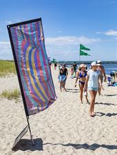 Sandcastle  and Sculpture Contest sponsored by the Nantucket Island School of Design & the Arts