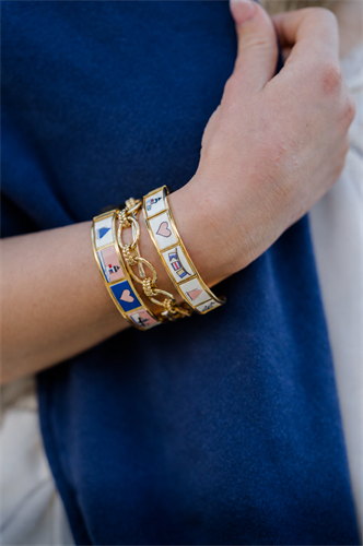 The Circuit Bangles Stacked and Styled