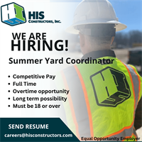 Summer Construction Yard Coordinator
