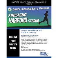 Finishing Harford Strong Luncheon with County Executive Barry Glassman