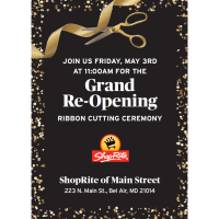 Grand Re-Opening of ShopRite of Main Street
