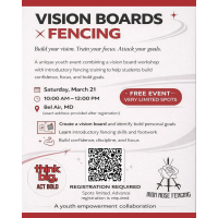Attack your Goals! Youth Vision Board x Fencing Event