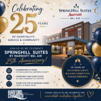 Springhill Suites by Marriott Bel Air 25th. Anniversary