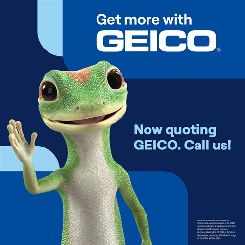 We now offer Geico Insurance!