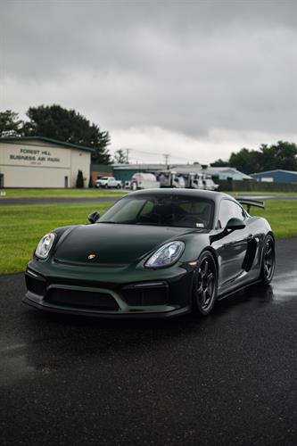 British Racing Green wrapped GT4