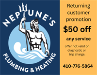 Neptune's Plumbing and Heating LLC - Pylesville