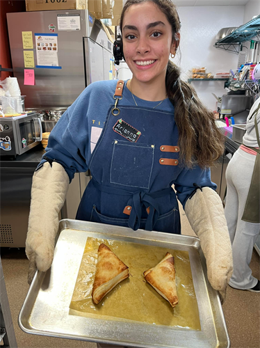 Bakery case filled with fresh pastries at an Aberdeen Maryland coffee shop, drawing in locals and travelers alike.