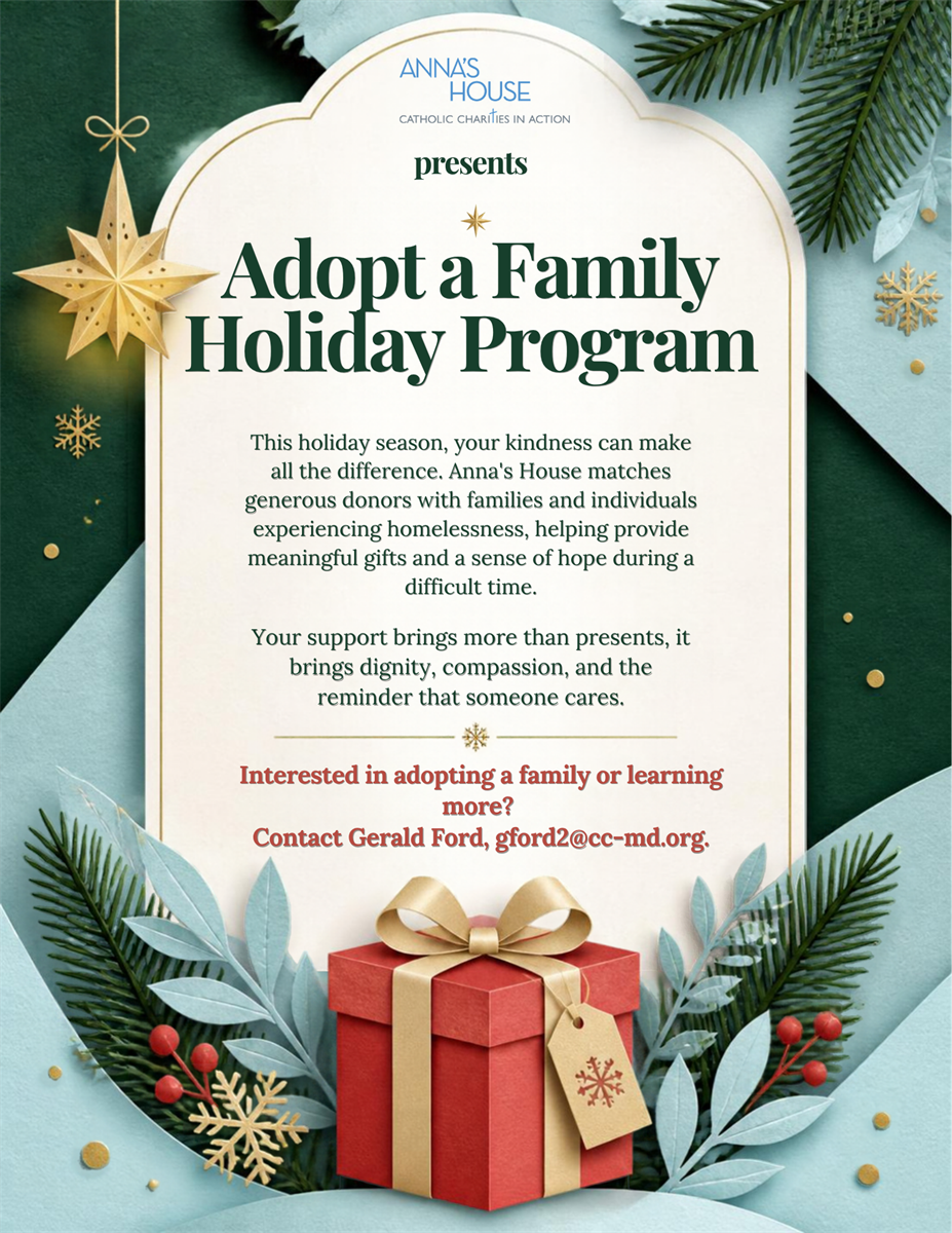 News Release: 10/27/2026 - Anna's House Adopt-a-Family Program