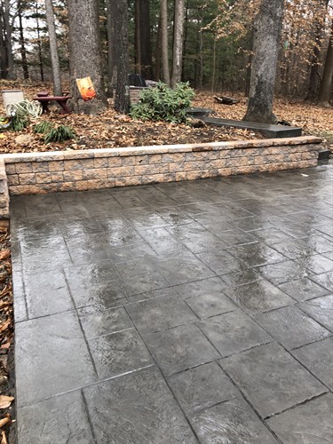 Stamped Concrete Patio in Abingdon, MD Installed by Crockett & Sons Concrete, Inc