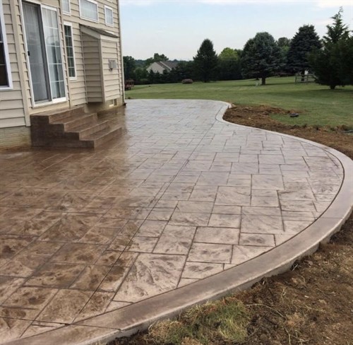 Concrete patio Installation by Crockett & Sons Concrete, Inc