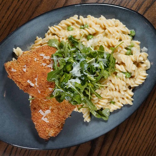 Chicken Milanese Alfredo