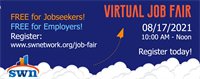Susquehanna Workforce Network Virtual Job Fair - August 17, 2021