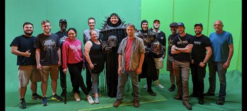 Cast & crew on our final day of shooting