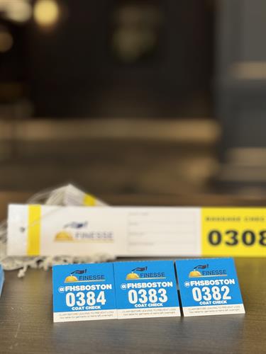 Our branded tickets add a layer of security and our clients may customize them! 