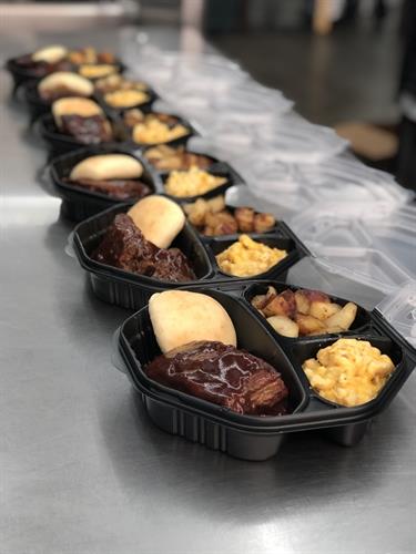 Example of our Hot Meals Individually Packaged