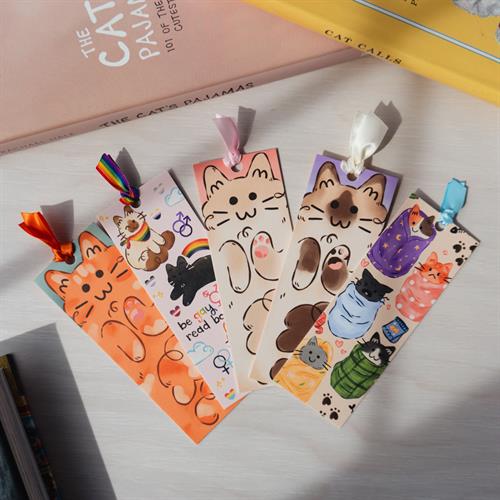 Cat-Themed Bookmarks