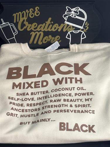 Custom sweater. Available in T-shirt