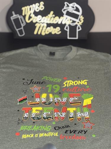 Custom Juneteenth T-shirt