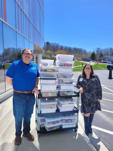 Jared Box Project Donation to Geisinger Wyoming Valley to be given to children in hospitals