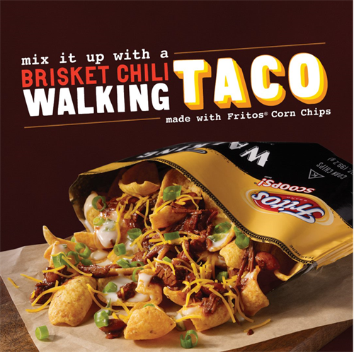 Try our NEW Brisket Chili Walking Taco!