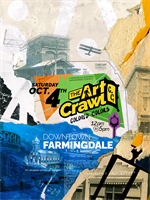 Farmingdale Art Crawl by Colored Colors along Main Street