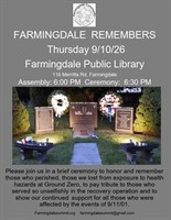 Farmingdale Remembers Ceremony 9/10/26