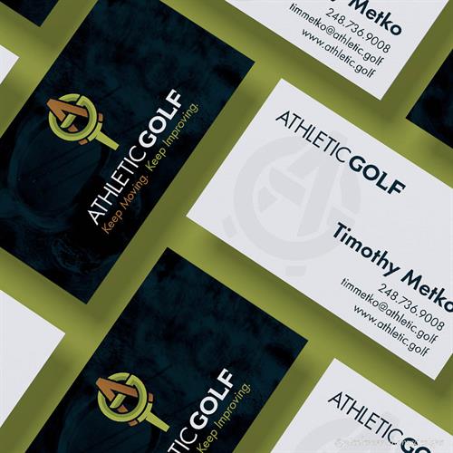 Athletic Golf Business Card Design