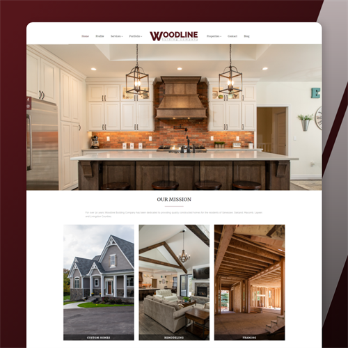 Woodline Building Company Portfolio Website