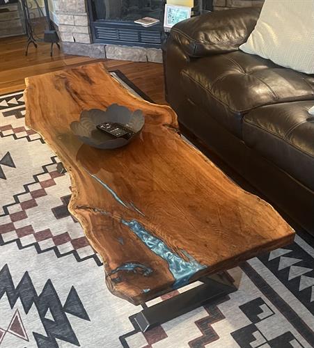 Live Edge Red Oak Coffee Table