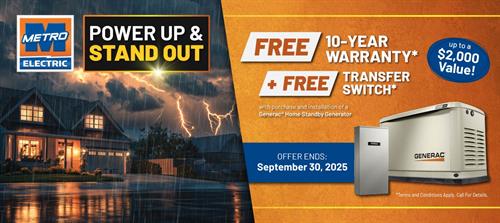 Current Generator Promotion. Expires September 30, 2025