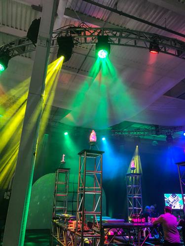 Add some color to your event with our wide range of lighting goods.