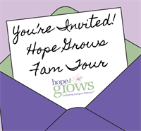 Hope Grows "Fam Tour" Open House