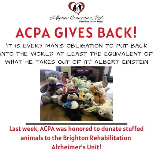 ACPA Gives Back- Brighton Rehabilitation