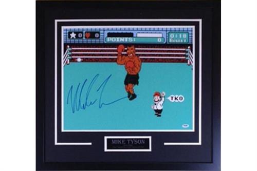 Mike Tyson Autographed Punch Out 16x20 Photo - Professionally Framed