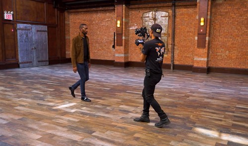 Filming Actor Leon for an interview - Beverly Boy