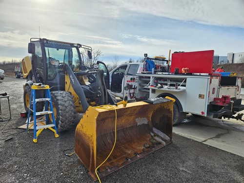 Services on construction equipment 