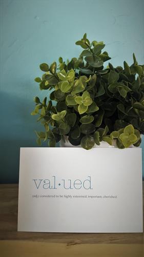 Enjoy our complimentary Valued Post Card Program for those 'valued' family and friends. We stamp and mail for you-you just need to remind them that they are 'VALUED'.