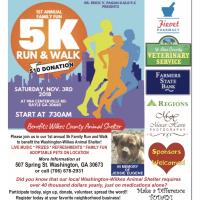 1st Annual Family Fun 5K Benefit for the Wilkes Co Animal Shelter