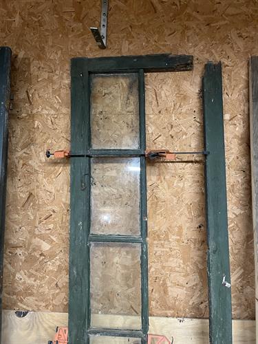 French door, mid repair