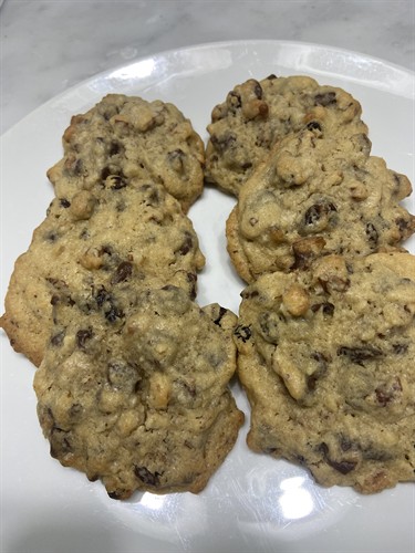 Chocolate Chip Cookies with Pecans and Raisins